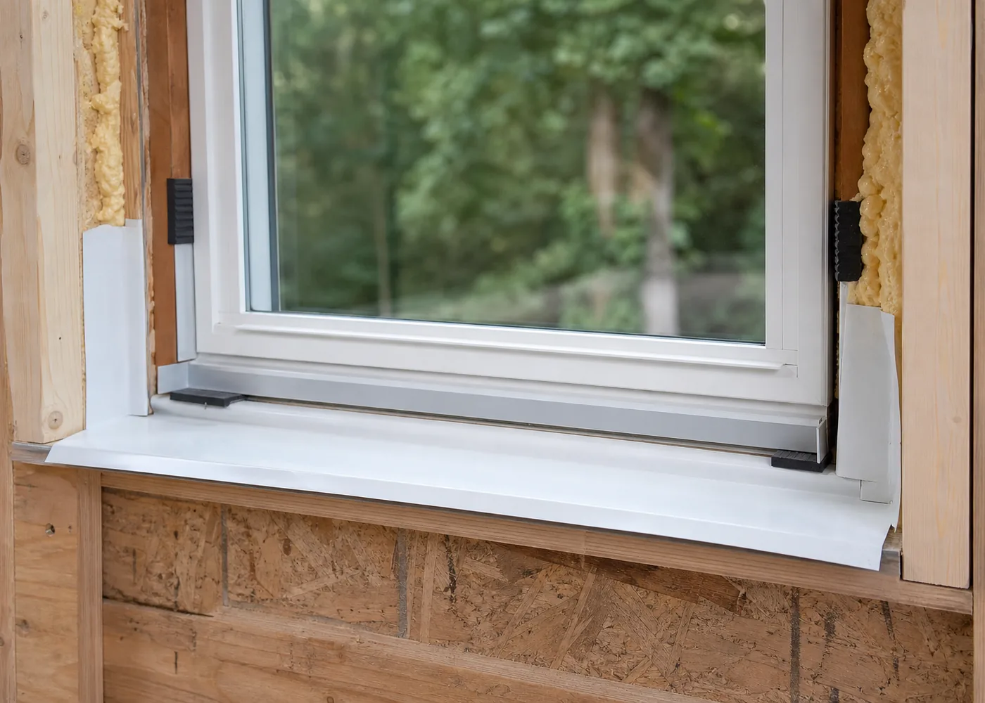 Careful window replacement craftsmanship detail